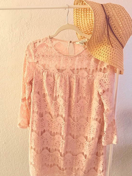 Speechless Dresses & Skirts - Speechless Pink Lace Mini Dress